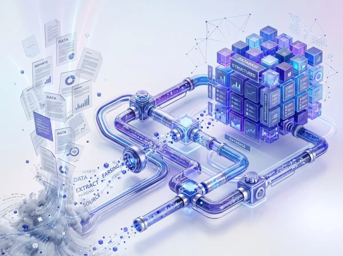 Data extraction pipeline pulling records from a website into a structured store